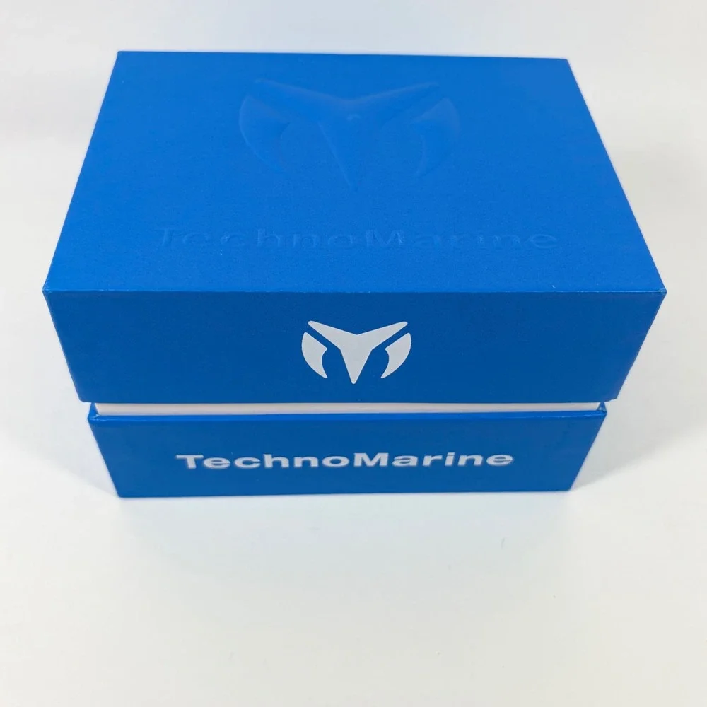 TechnoMarine Watch Lusso Mare Rose Gold TM-225049 GXP Black Silicone Watch New